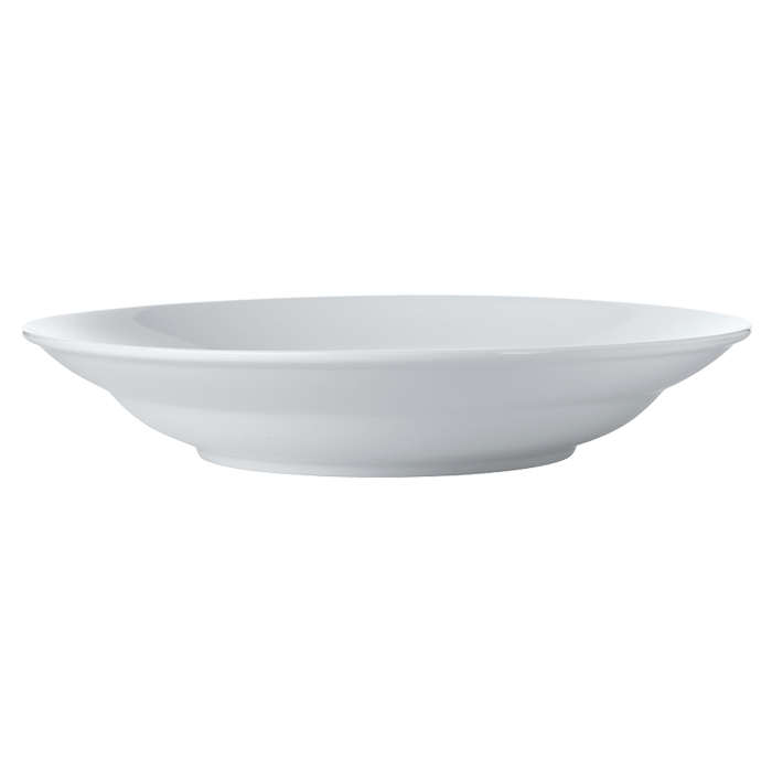 White Basics Rim Serving Bowl - White