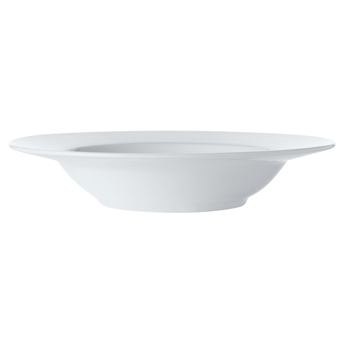 White Basics Rim Soup Bowl - White