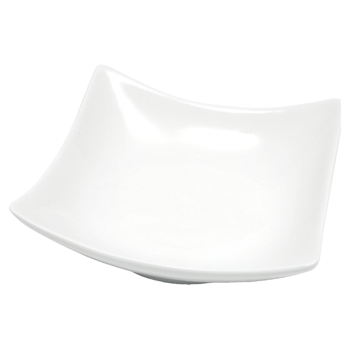 White Basics Wave Sauce Dish - White