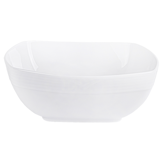 Arctic White Square Bowl - White