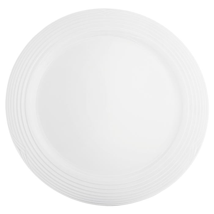 Arctic White Round Platter - White