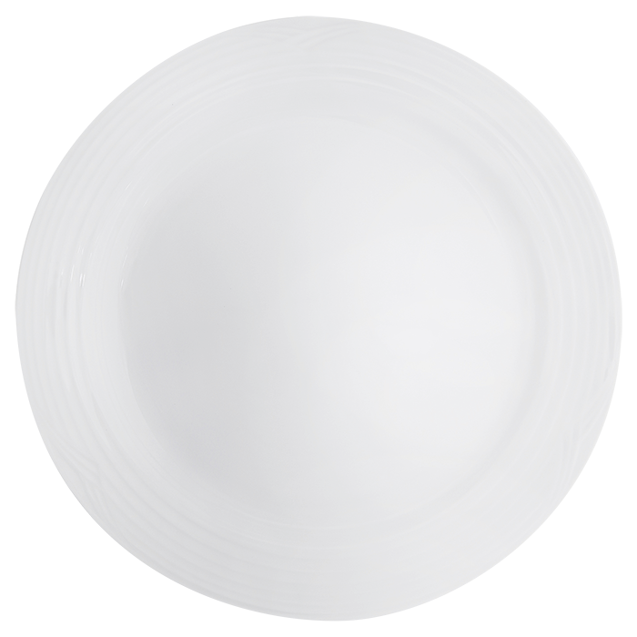 Arctic White Fish Plate - White