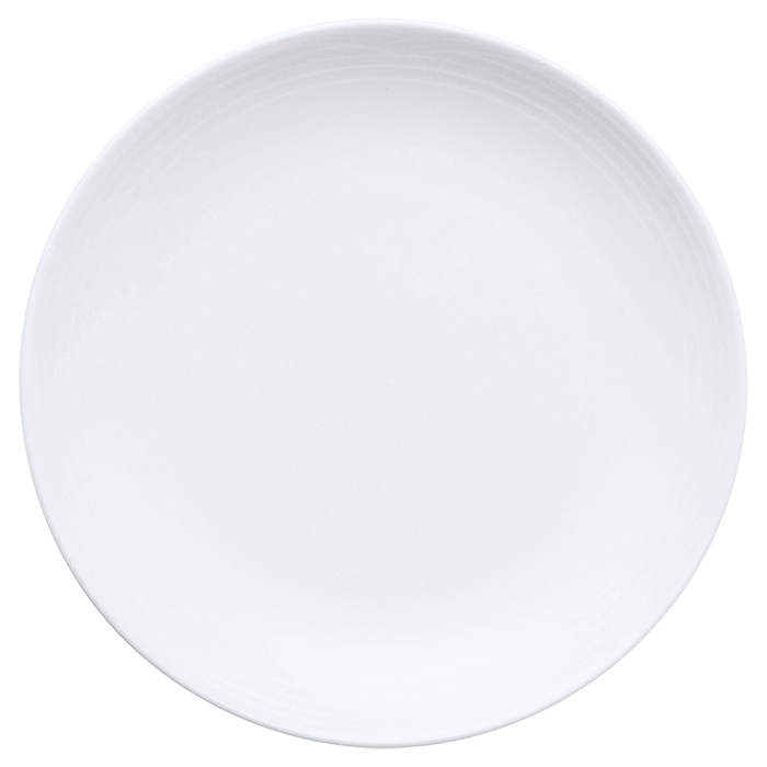 Arctic White Coupe Plate - White