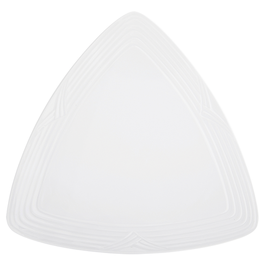 Arctic White Triangle Plate - White
