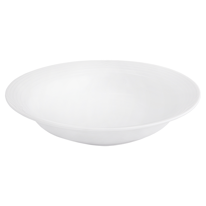Arctic White Soup Plate - White