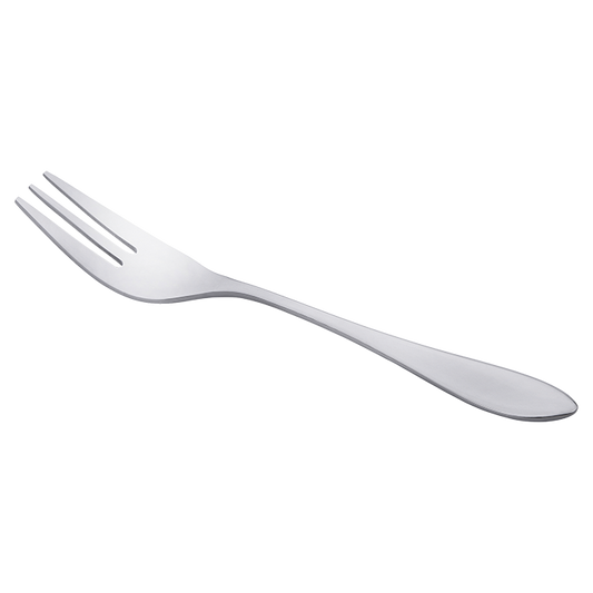 Teardrop Cake Fork - Silver