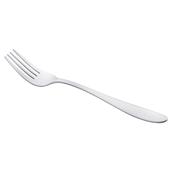 Teardrop Dessert Fork - Silver