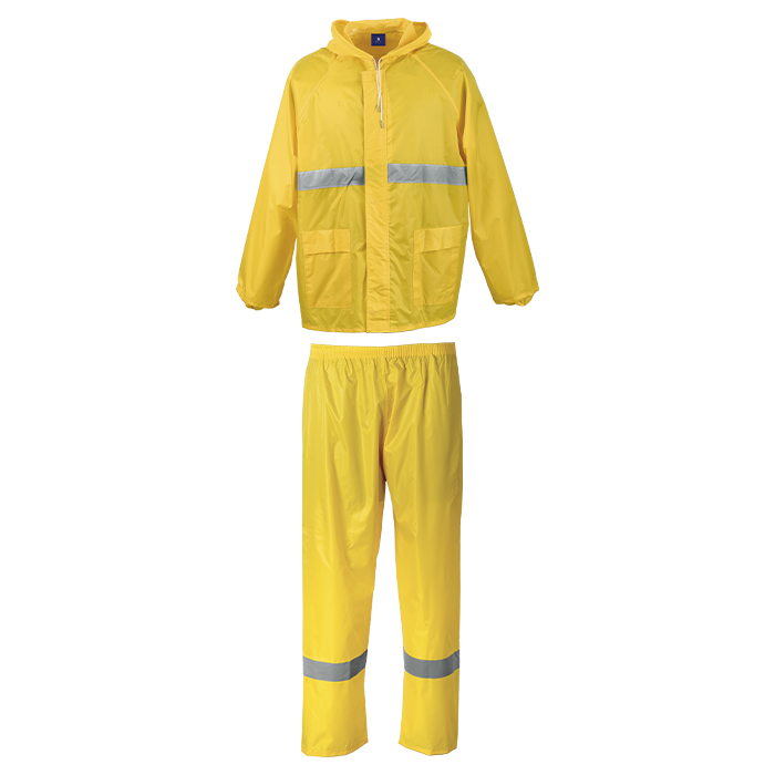 Barron Essential Rain Suit with Tape - Yellow/Reflect