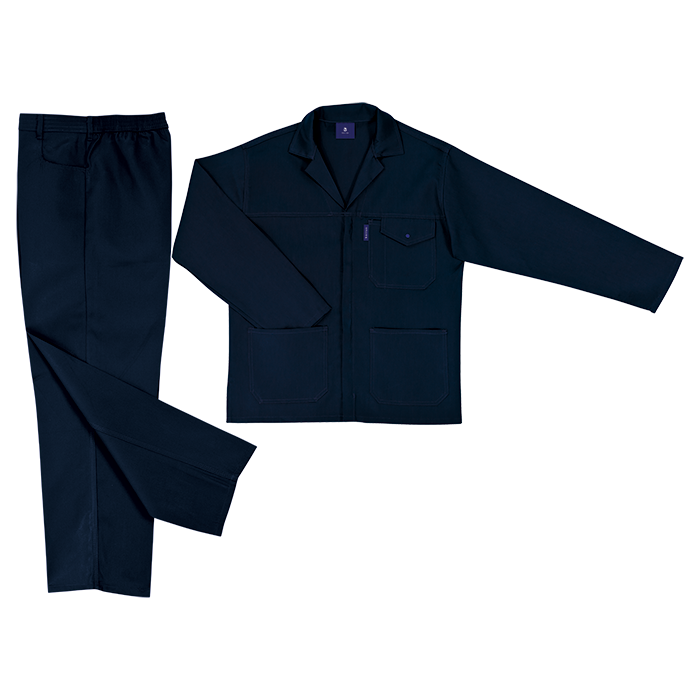 Barron Supreme Poly Cotton Conti Suit - Dark Navy