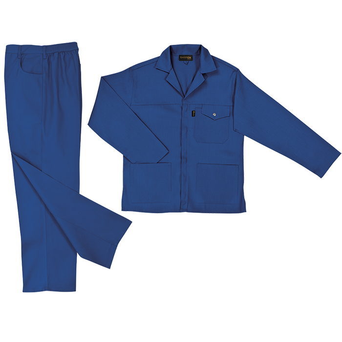 Barron Supreme Poly Cotton Conti Suit - Royal