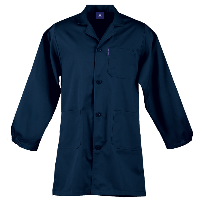 Barron Poly Cotton Dust Coat - Dark Navy