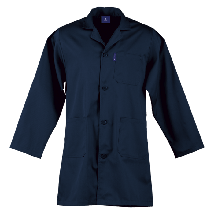 Barron Poly Cotton Dust Coat - Dark Navy