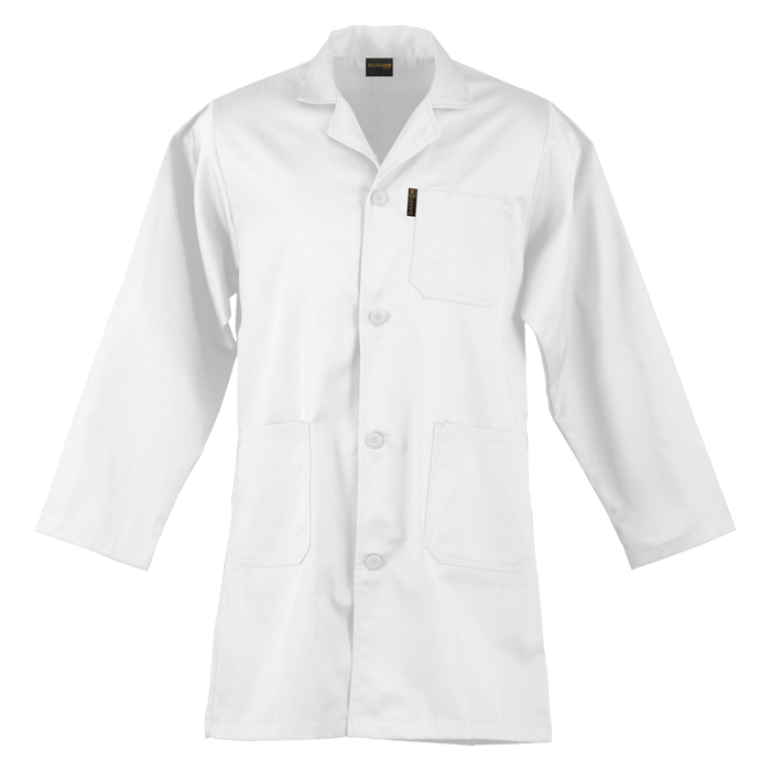Barron Poly Cotton Dust Coat - White