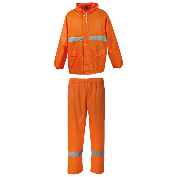 Contract Reflective Rain Suit - Safety Orange/Reflect