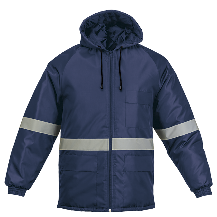 Ground Zero Jacket with Reflective Tape - Navy