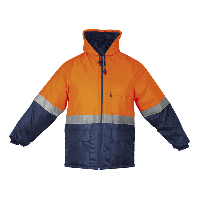Two Tone Ground Zero Jacket - Navy/Orange