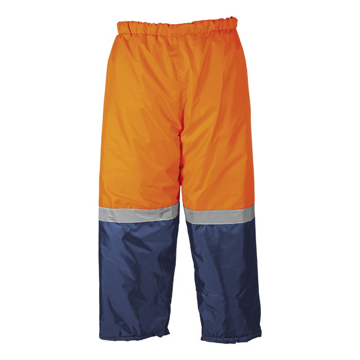 Two Tone Ground Zero Pants - Navy/Orange