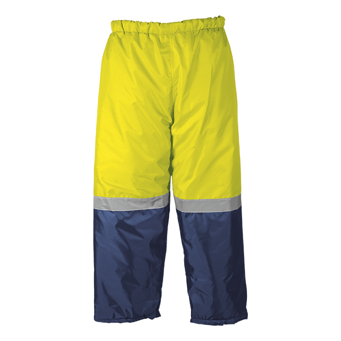 Two Tone Ground Zero Pants - Navy/Yellow