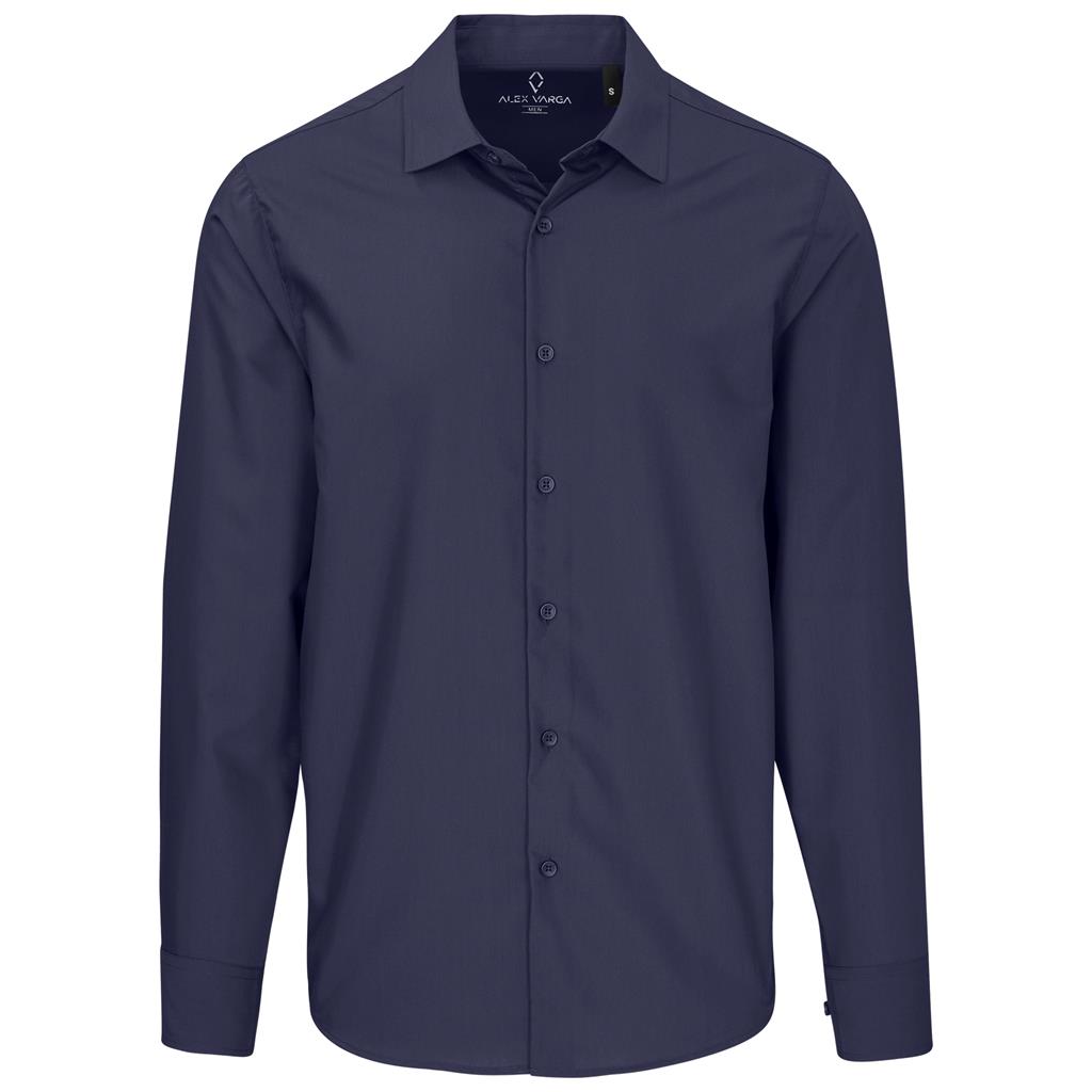 Mens Long Sleeve Alex Varga Hallstatt Shirt - NAVY