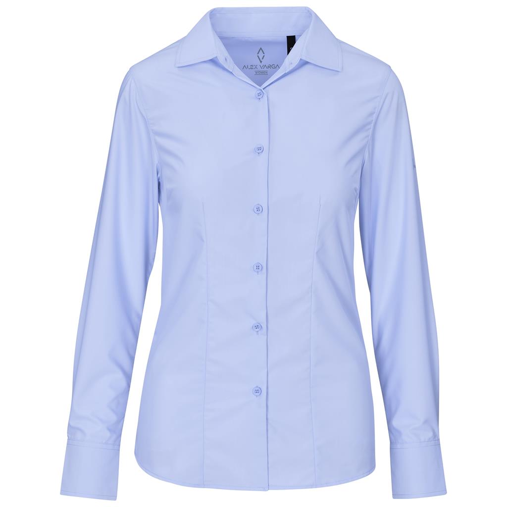 Ladies Long Sleeve Alex Varga Hallstatt Shirt - LIGHT BLUE