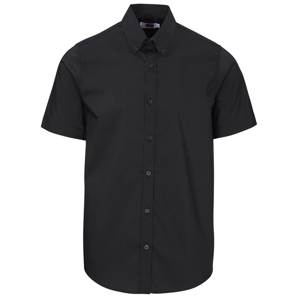 Mens Short Sleeve Sheffield Stretch Shirt - BLACK
