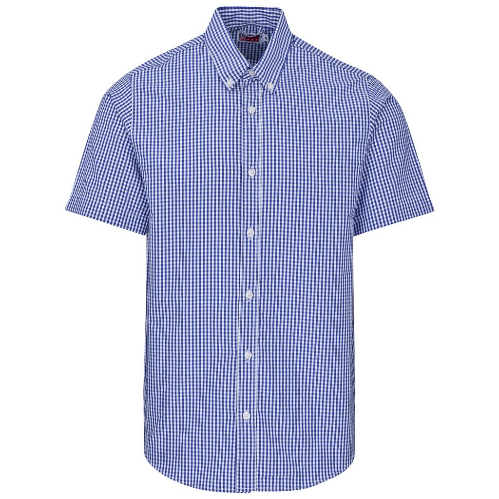 Mens Short Sleeve Ashford Shirt - BLUE