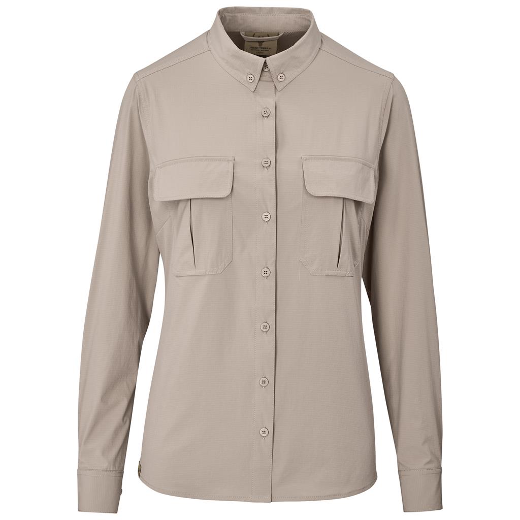 Ladies Long Sleeve Amatola Shirt - KHAKI