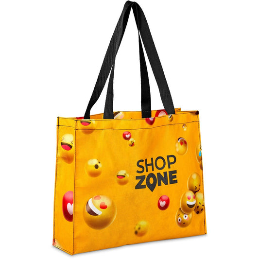 Pre-Production Sample Hoppla Menlyn Recycled PET Stitch-Bond Shopper