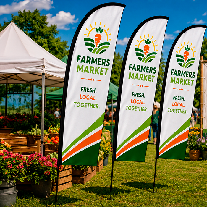 Wind Cheather Banners Econo Double Sided Digital - STD