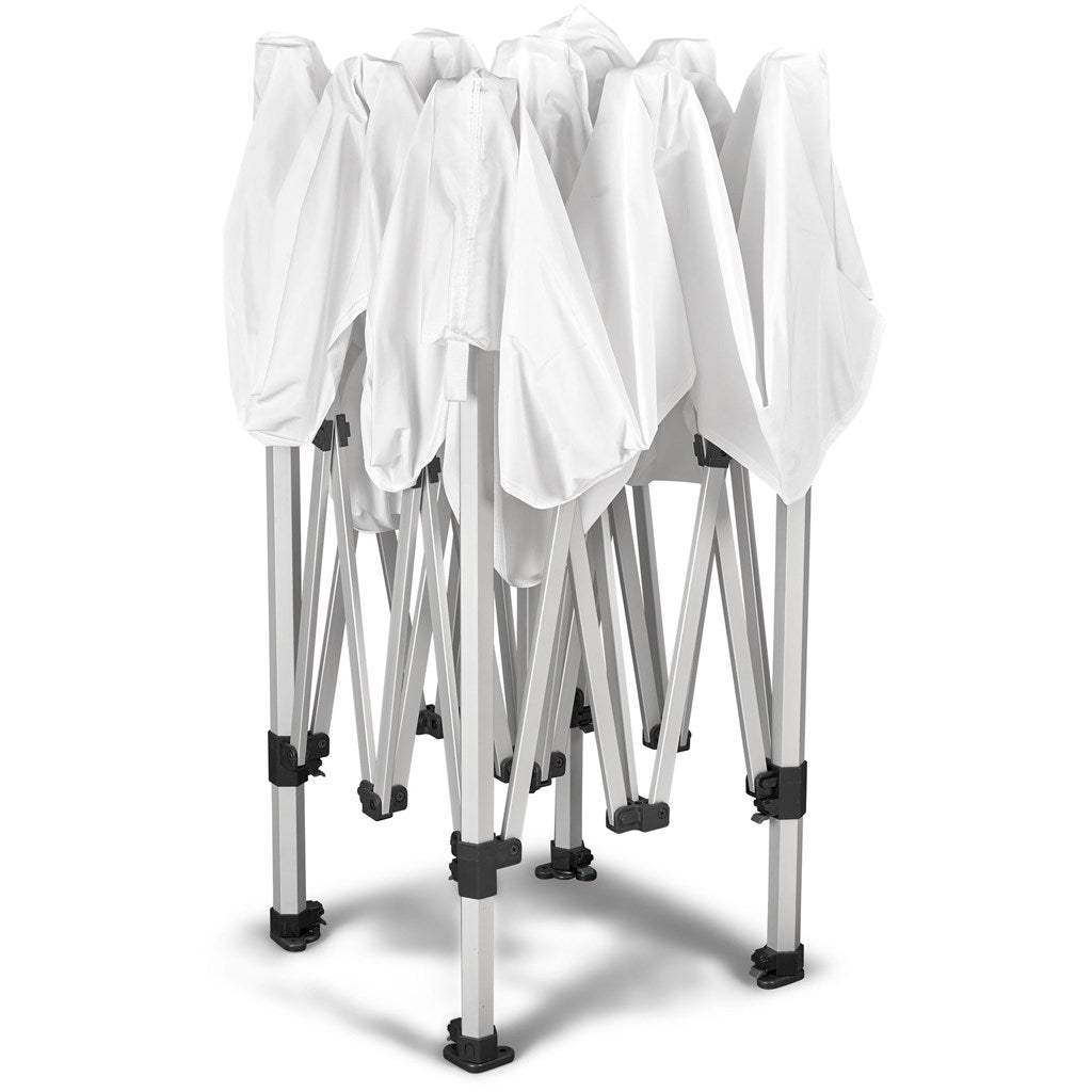 Ovation Sublimated Gazebo 2m X 2m Petite Frame - 1 Half-Wall Skin - 1 Full-Wall Skin