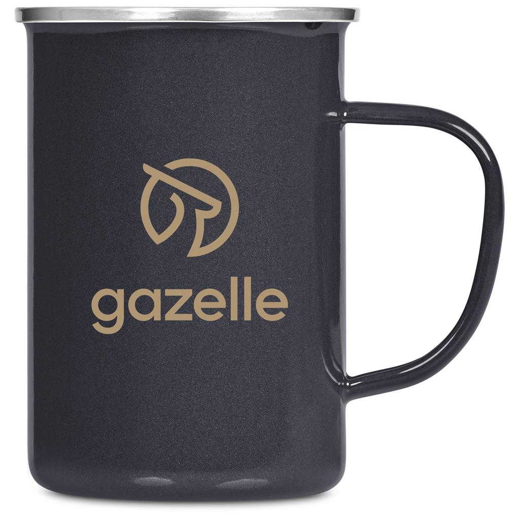 Andy Cartwright Satara Enamel Coffee Mug – 600ml - CHARCOAL