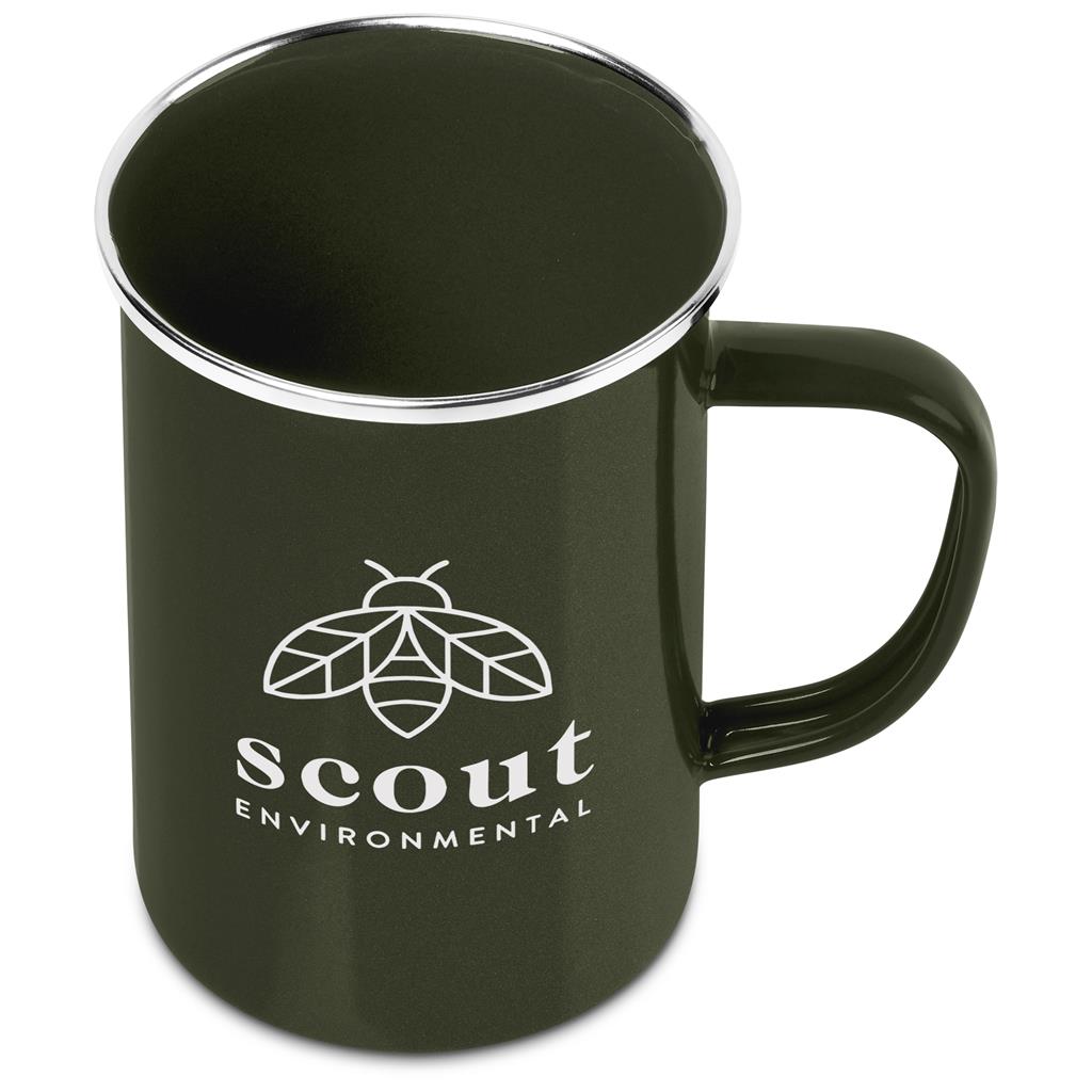 Andy Cartwright Satara Enamel Coffee Mug – 600ml - Olive