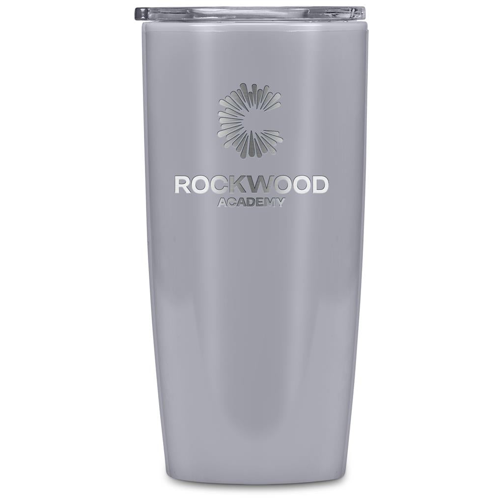 Altitude Daytona Plastic 2-in-1 Double-Wall Tumbler & Straw - 600ml - GREY