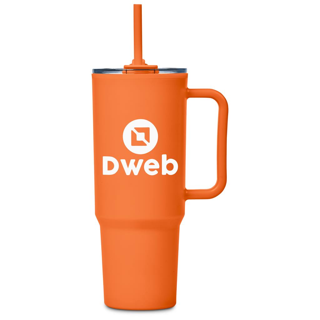 Altitude Texas Plastic Double-Wall Mug – 1.2 Litre - ORANGE