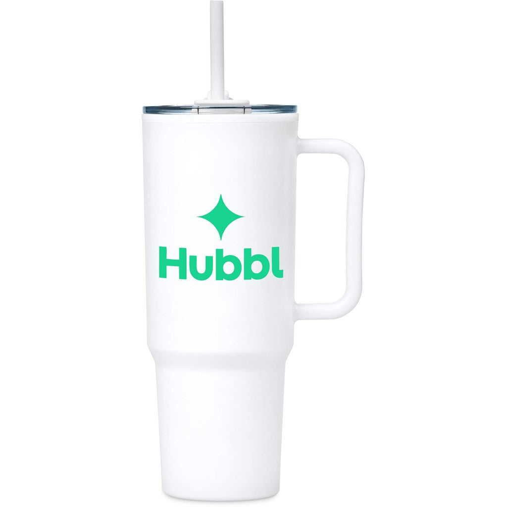 Altitude Texas Plastic Double-Wall Mug – 1.2 Litre - SOLID WHITE