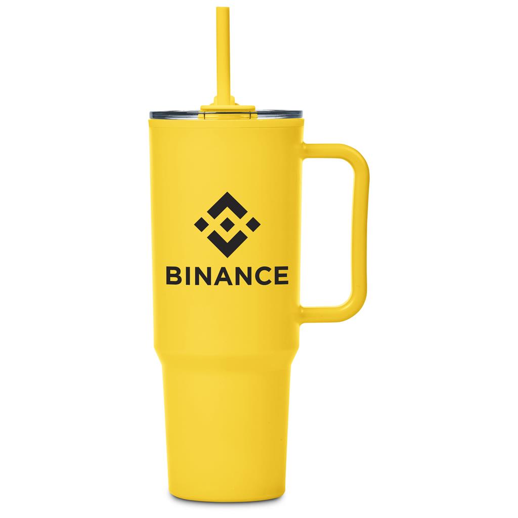 Altitude Texas Plastic Double-Wall Mug – 1.2 Litre - YELLOW