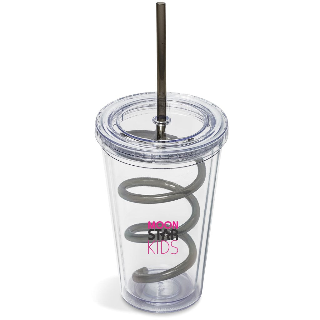 Malibu Tumbler & Twisty Straw Tumbler - CHARCOAL