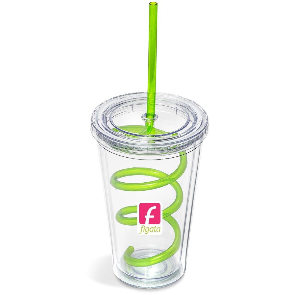 Malibu Tumbler & Twisty Straw Tumbler - GREEN