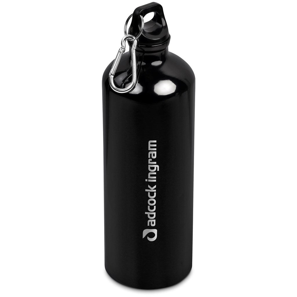 Katana Aluminium Water Bottle - 1 Litre - BLACK