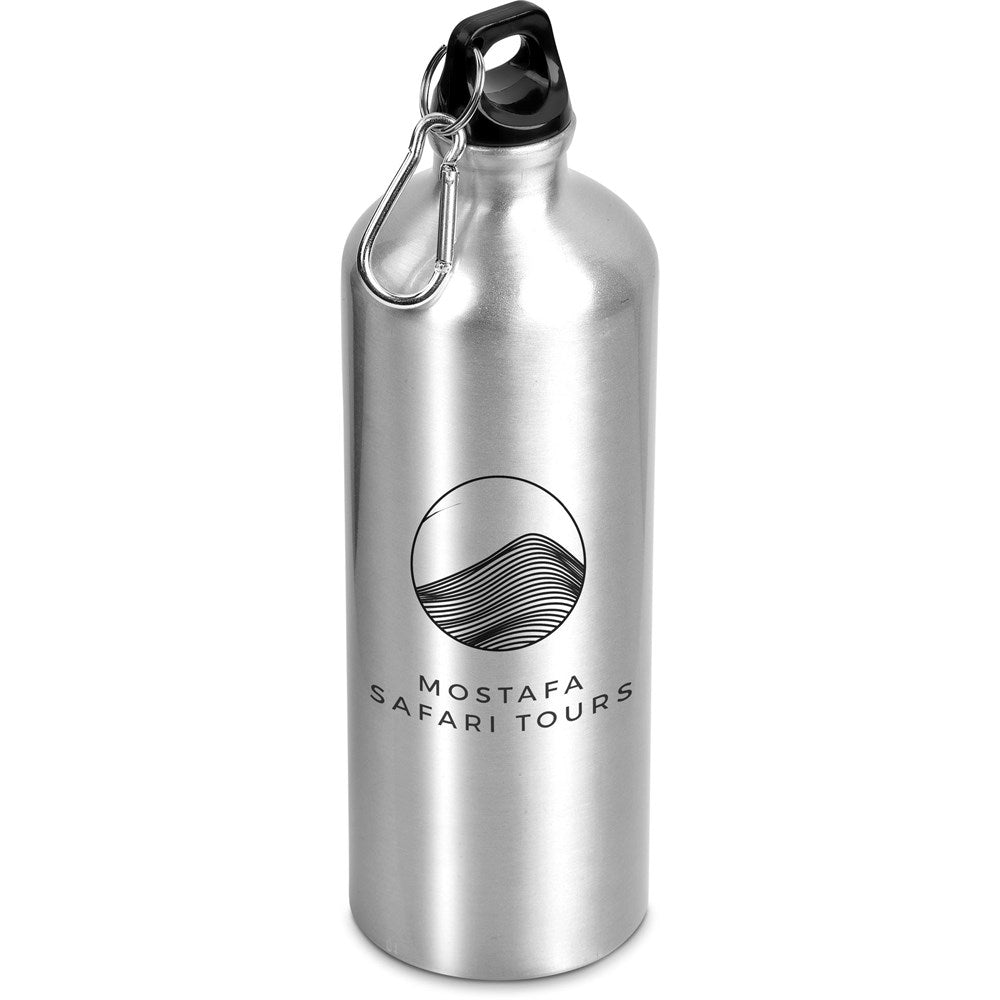 Katana Aluminium Water Bottle - 1 Litre - SILVER