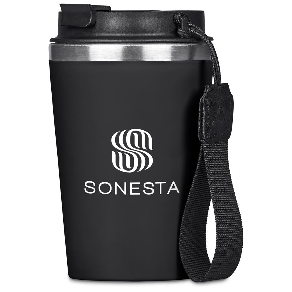 Kooshty Luca Stainless Steel & Plastic Double-Wall Tumbler – 350ml - BLACK
