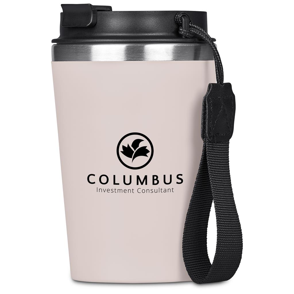 Kooshty Luca Stainless Steel & Plastic Double-Wall Tumbler – 350ml - CREAM