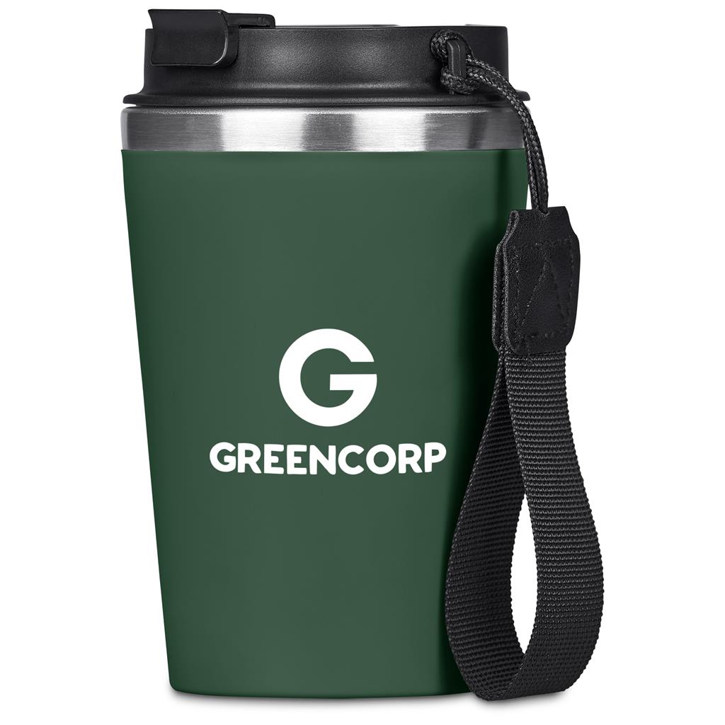 Kooshty Luca Stainless Steel & Plastic Double-Wall Tumbler – 350ml - DARK GREEN