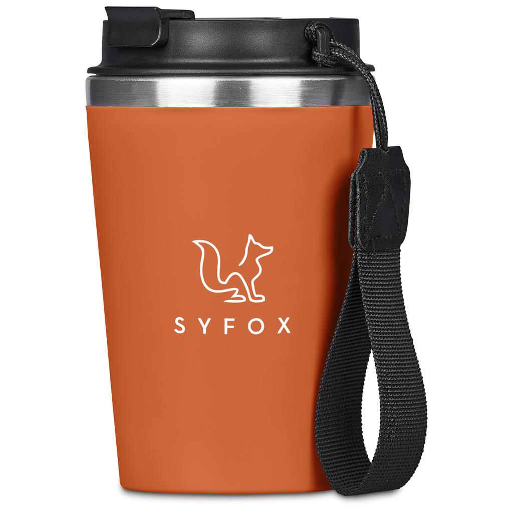 Kooshty Luca Stainless Steel & Plastic Double-Wall Tumbler – 350ml - ORANGE