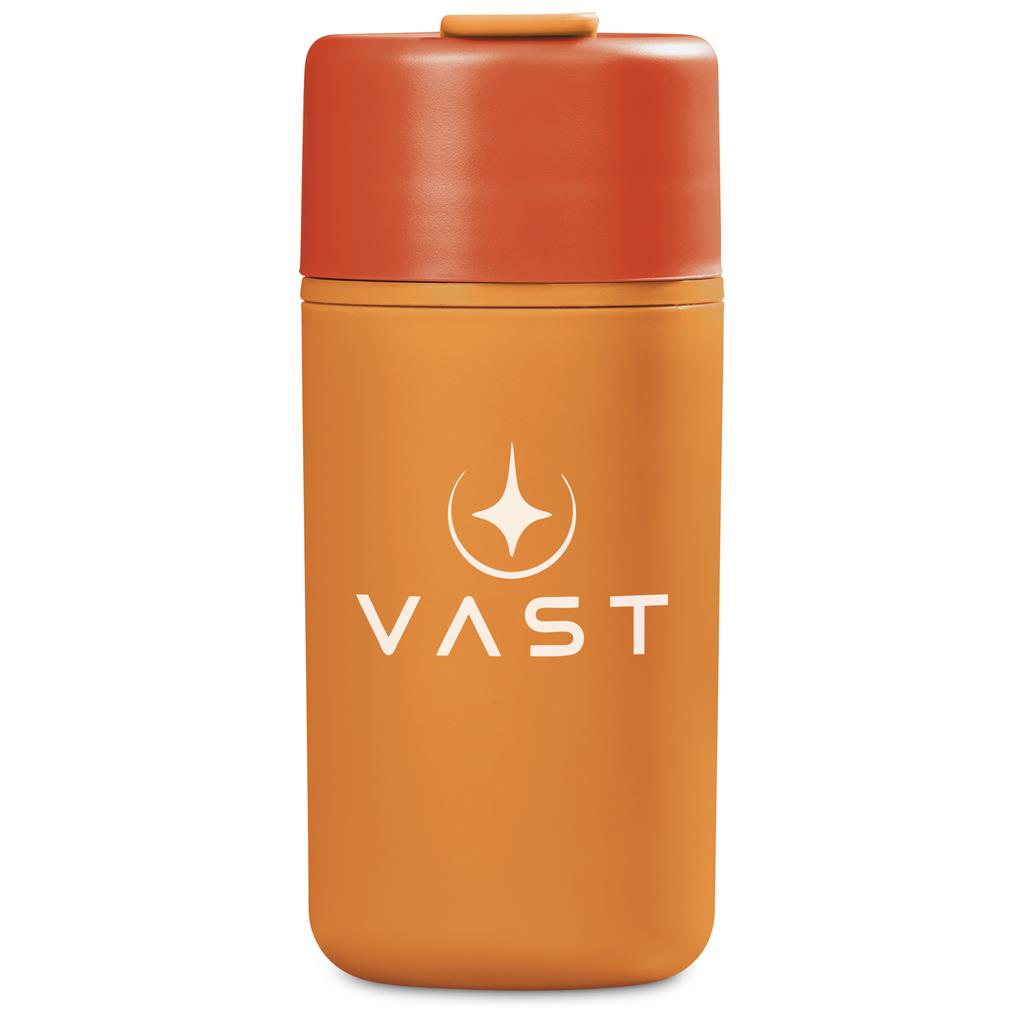 Kooshty Cuba Plastic Double-Wall Tumbler – 500ml - ORANGE