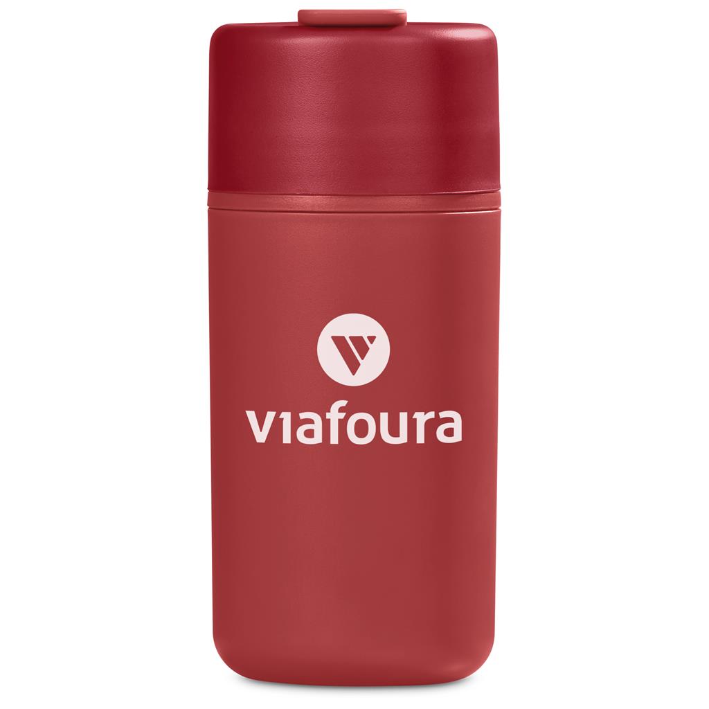 Kooshty Cuba Plastic Double-Wall Tumbler – 500ml - RED