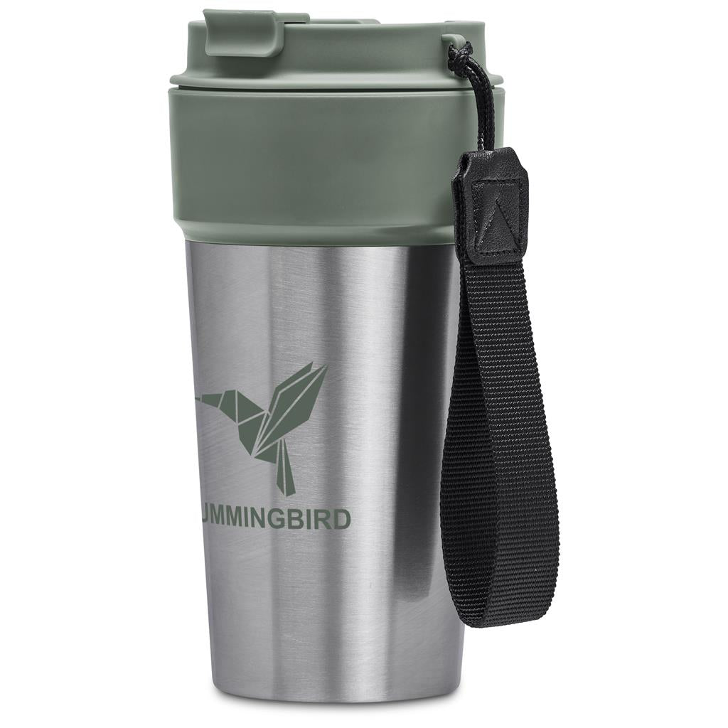 Kooshty Amigo Stainless Steel & Plastic Double-Wall Tumbler - 500ml - MOSS GREEN