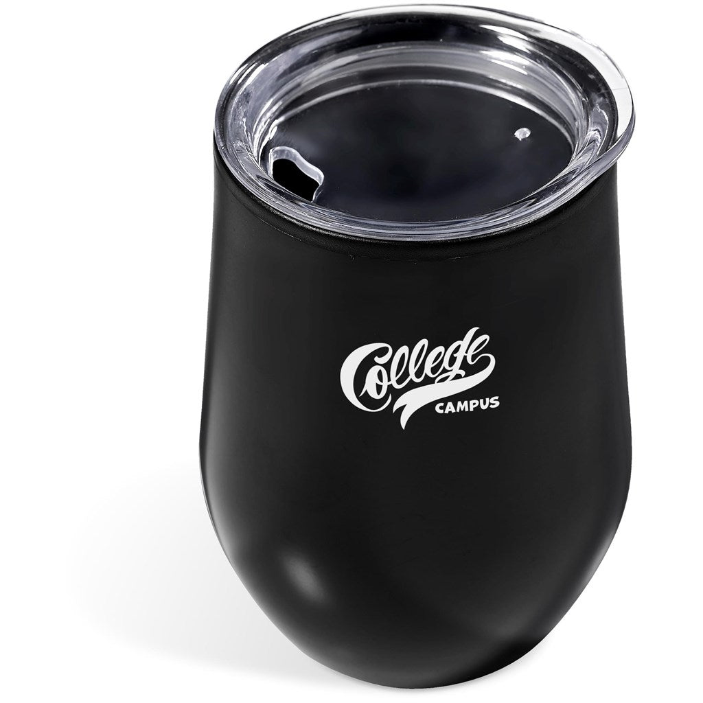 Serendipio Madison Stainless Steel & Plastic Double-Wall Tumbler - 350ml - BLACK