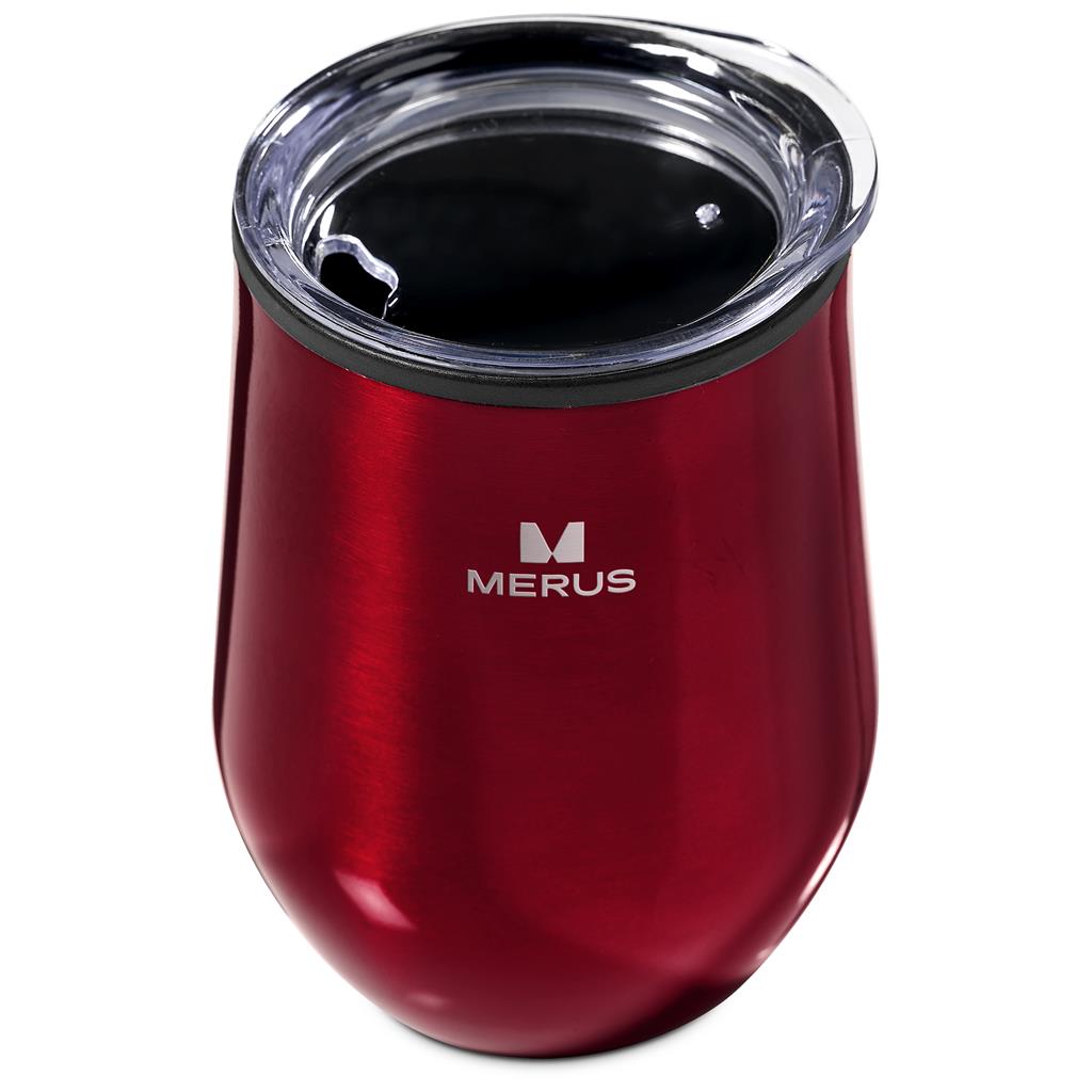 Serendipio Madison Stainless Steel & Plastic Double-Wall Tumbler - 350ml - RED