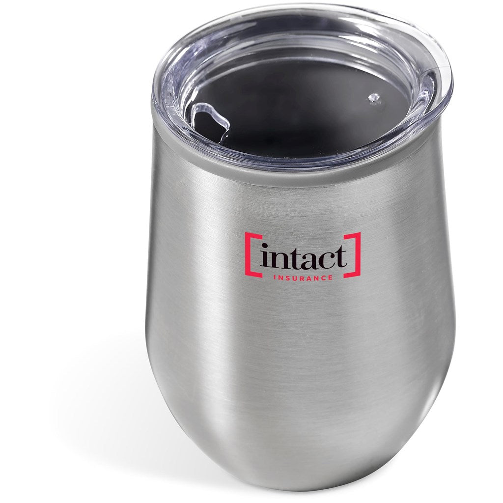 Serendipio Madison Stainless Steel & Plastic Double-Wall Tumbler - 350ml - SILVER